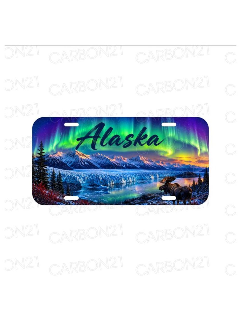 Alaska Alaskan Flag Anchorage Fairbanks Aluminum License Plate CAR SUV Truck